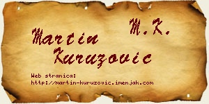 Martin Kuruzović vizit kartica